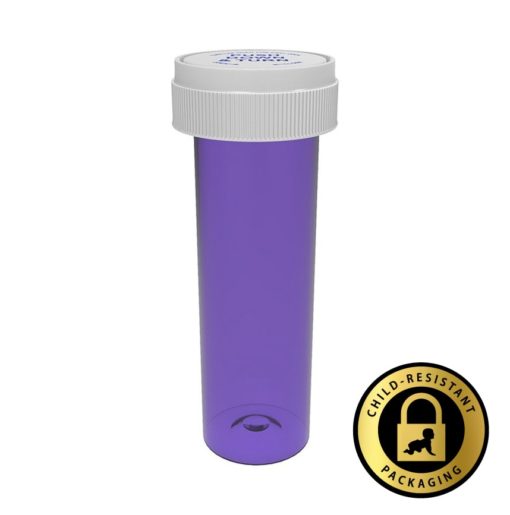 Purple Reversible Cap Vials 60 Dram