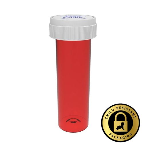 Red Reversible Cap Vials 60 Dram