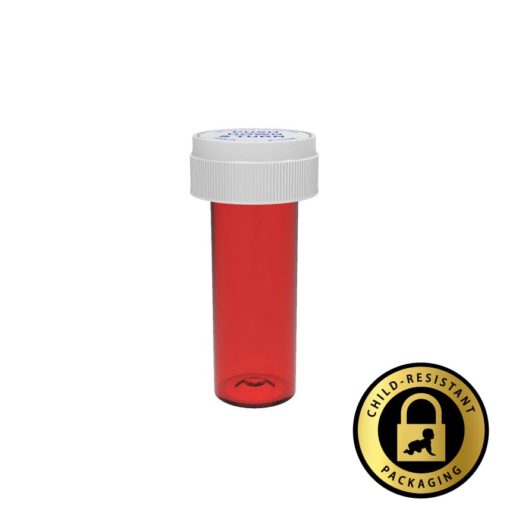 Red Reversible Cap Vials 8 Dram