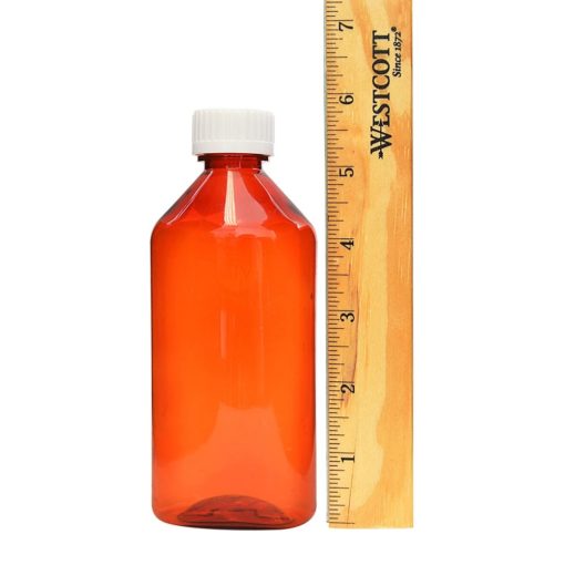 8 oz Amber Oval Bottles