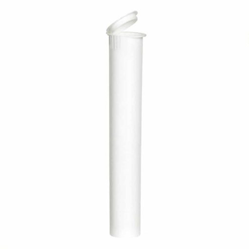 Opaque White Child-Resistant Pre-Roll Tubes 116mm