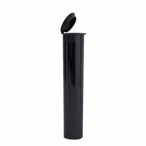 Opaque Black Child-Resistant Pre-Roll Tubes 95mm