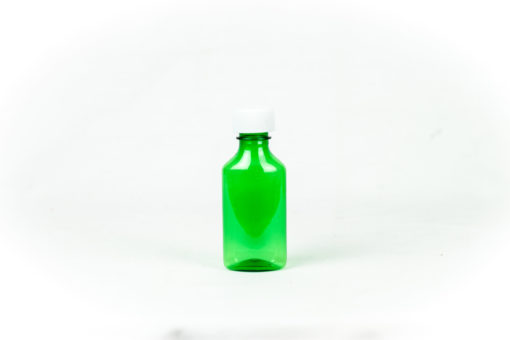 3 oz Green Graduated Oval RX Bottles with Child-Resistant Caps