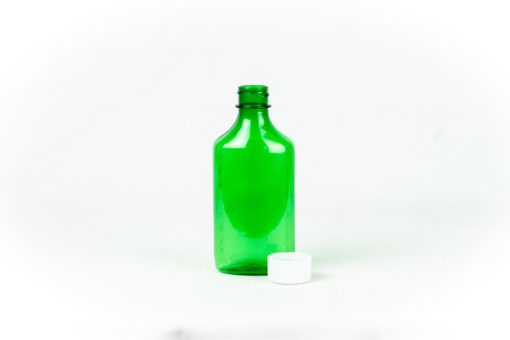 3 oz Green Graduated Oval RX Bottles with Child-Resistant Caps