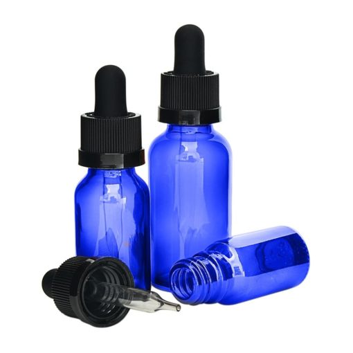 Glass Blue CR Dropper Bottles 15ml