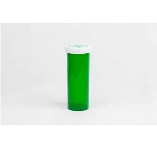 Green Push & Turn Child Resistant Vials 60 dram