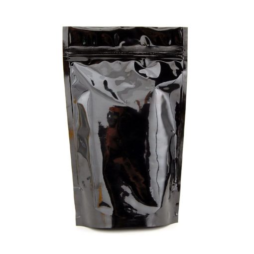 Black and Clear Mylar Smell Proof Bags 1/8 Ounce