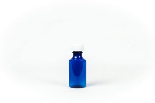 RX Bottles Blue Graduated Oval with Child-Resistant Caps 1 oz