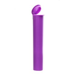 Child-Resistant Opaque Purple Pre-Roll Tubes 95 mm