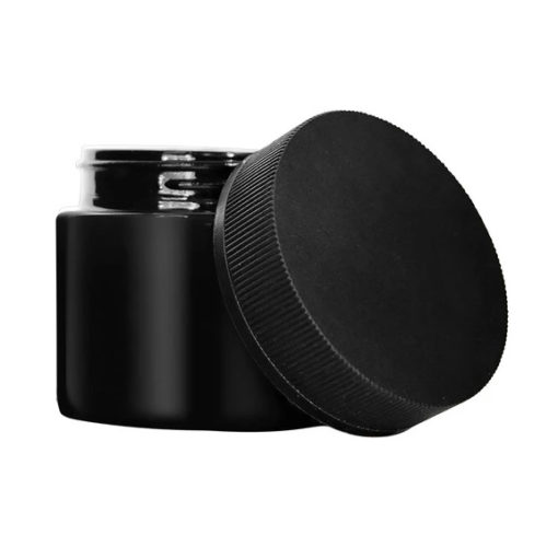 CR Black Flush Cap Jars Glossy