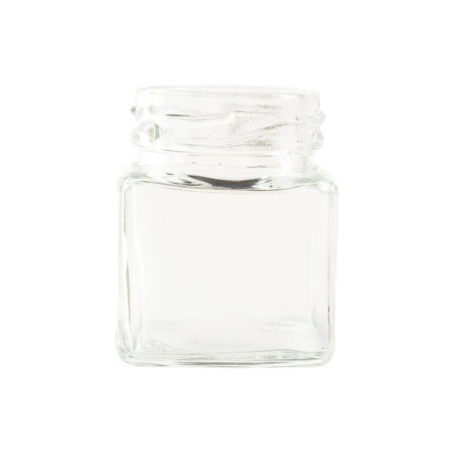 2oz Square Glass Jar