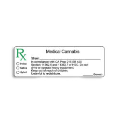 California Compliant - Medical Marijuana Labels