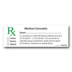 Michigan Compliant - Medical Marijuana Labels