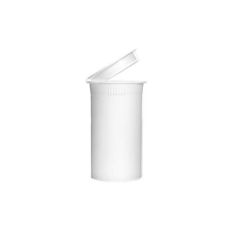 19 Dram Opaque White Pop Top Containers