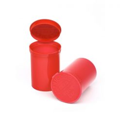 Opaque Strawberry Pop Top Containers
