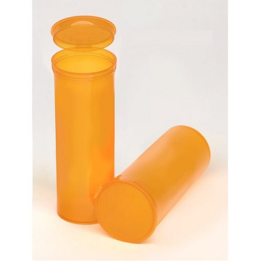 Translucent Amber Pop Top Containers