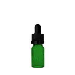 CR Matte Green Glass Dropper Bottles 10 ml
