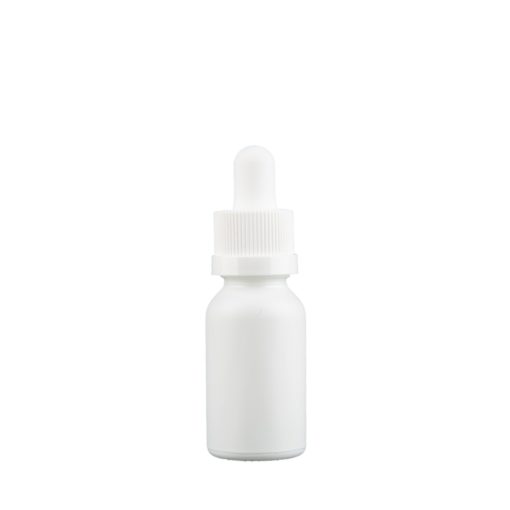 CR Matte White Glass Dropper Bottles 15