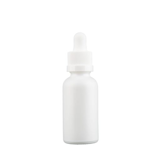 CR Matte White Glass Dropper Bottles 30 ml