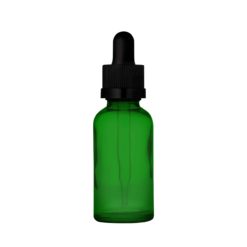 CR Matte Green Glass Dropper Bottles 50 ml