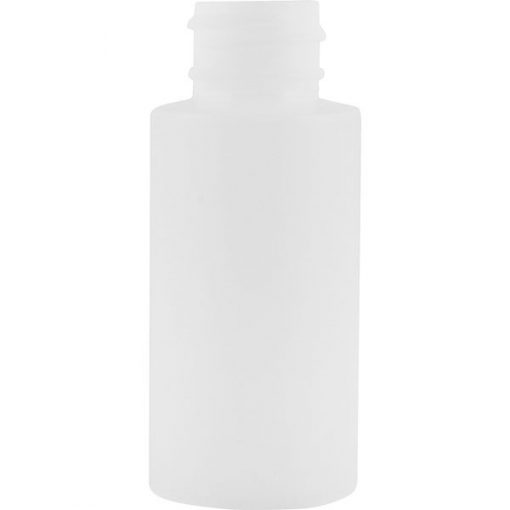 1 oz. Natural HDPE Plastic Cylinder Bottle, 20mm 20-410