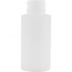1 oz. Natural HDPE Plastic Cylinder Bottle, 20mm 20-410