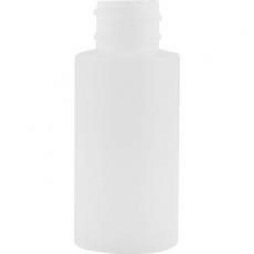 1 oz. Natural HDPE Plastic Cylinder Bottle, 20mm 20-410