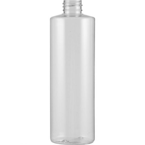 16 oz. Clear PVC Plastic Cylinder Bottle, 28mm 28-410