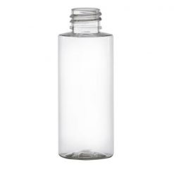 2 oz. Clear PET Plastic Cylinder Bottle, 20mm 20-410