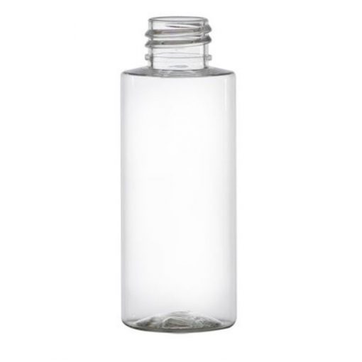 2 oz. Clear PET Plastic Cylinder Bottle, 20mm 20-410