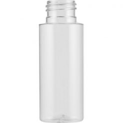 2 oz. Clear PVC Plastic Cylinder Bottle, 24mm 24-410