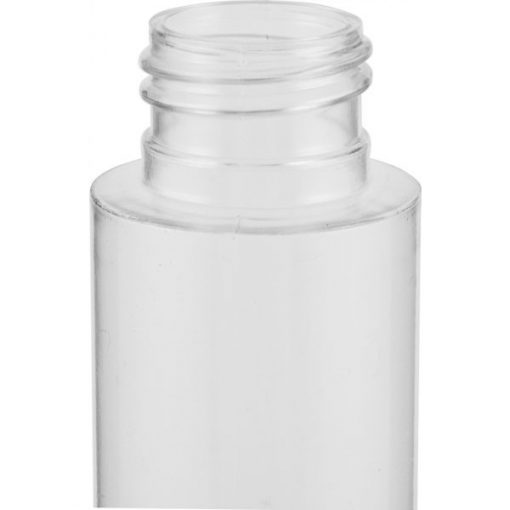 2 oz. Clear PVC Plastic Cylinder Bottle, 24mm 24-410