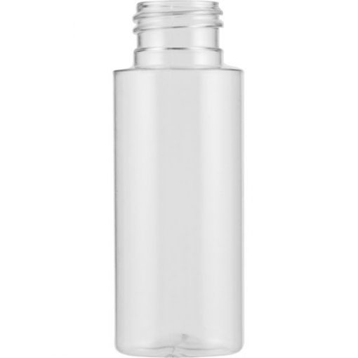 2 oz. Clear PVC Plastic Cylinder Bottle, 24mm 24-410