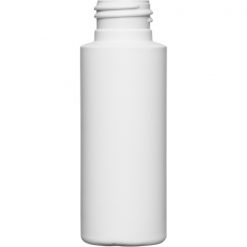 2 oz. Natural HDPE Plastic Cylinder Bottle, 20mm 20-410