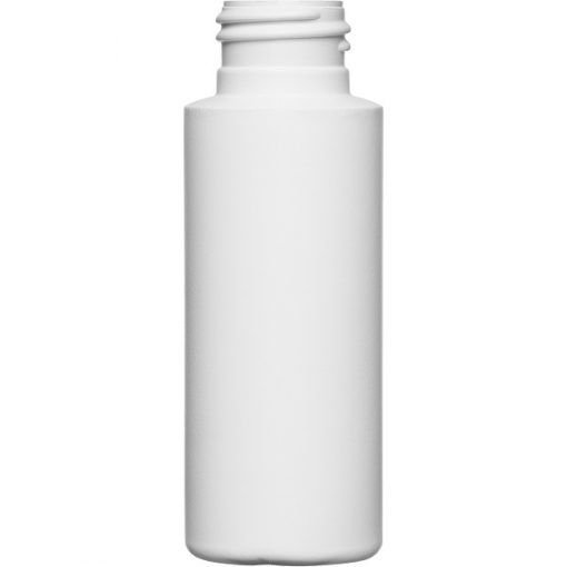 2 oz. Natural HDPE Plastic Cylinder Bottle, 20mm 20-410