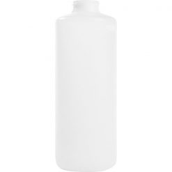 32 oz. Natural HDPE Plastic Cylinder Bottle, 38mm 38-400