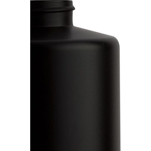 32 oz. Black HDPE Plastic Cylinder Bottle, 38mm 38-400