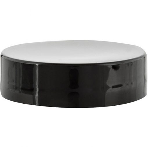 38mm 38-400 Black Smooth Plastic Cap w/PS22 Liner (Printed)