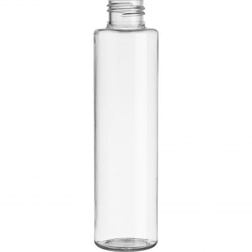 4 oz. Clear PET Plastic Cylinder Bottle, 24mm 24-410