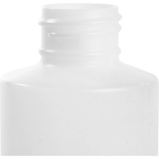 6 oz. Natural HDPE Plastic Cylinder Bottle, 24mm 24-410