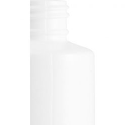 6 oz. White HDPE Plastic Cylinder Bottle, 24mm 24-410