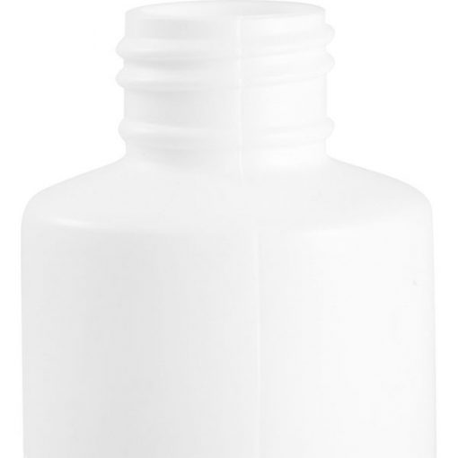 6 oz. White HDPE Plastic Cylinder Bottle, 24mm 24-410