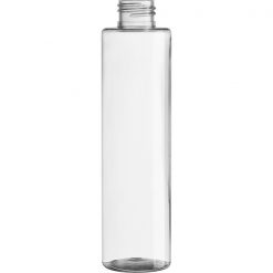 6.3 oz. Clear PET Plastic Slim Cylinder Bottle, 24mm 24-410