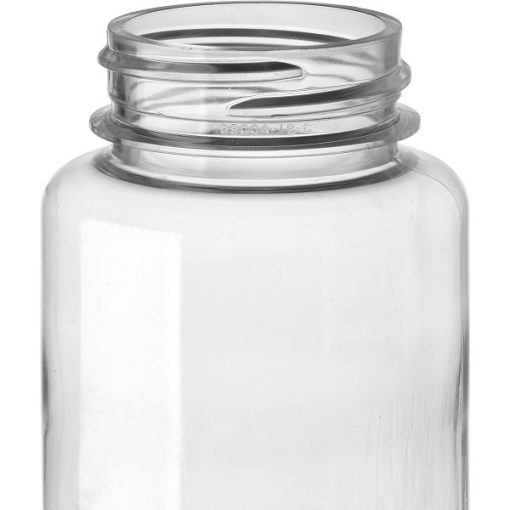 8 oz. Clear PET Plastic Freeport Cylinder Bottle, 38mm 38-400