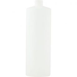 8 oz. Natural HDPE Plastic Cylinder Bottle, 24mm 24-410
