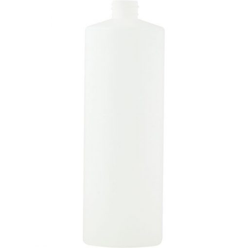 8 oz. Natural HDPE Plastic Cylinder Bottle, 24mm 24-410