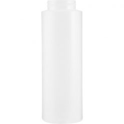 8 oz. Natural LDPE Plastic Cylinder Bottle, 38mm 38-405