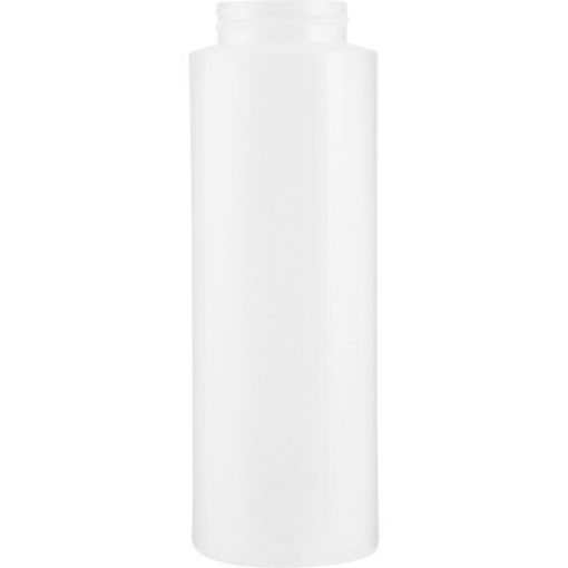 8 oz. Natural LDPE Plastic Cylinder Bottle, 38mm 38-405