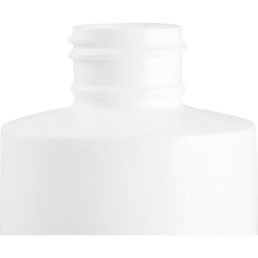 8 oz. White HDPE Plastic Cylinder Bottle, 24mm 24-410