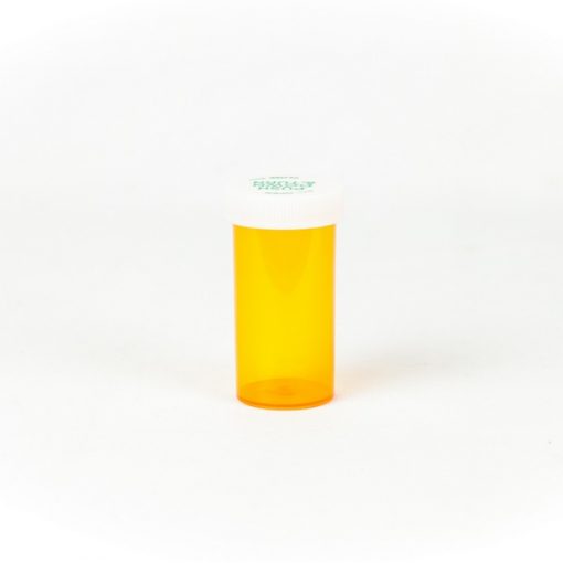 Amber Push & Turn Child Resistant Vials 13 Dram